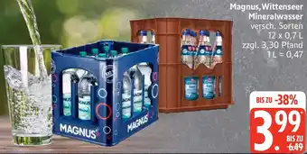 Edeka Magnus, Wittenseer Mineralwasser Angebot