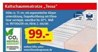 Segmüller Kaltschaummatratze „tessa“ Angebot