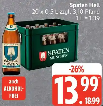 Edeka Spaten Hell Angebot