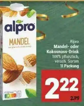 Marktkauf Alpro Mandel- Oder Kokosnuss-drink Angebot