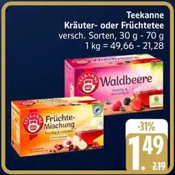 Edeka Teekanne Kräuter- oder Früchtetee Angebot