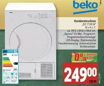 Marktkauf Beko Kondenstrockner „dc 7130 N“ Angebot