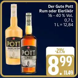 Edeka Der Gute Pott Rum oder Eierlikör Angebot