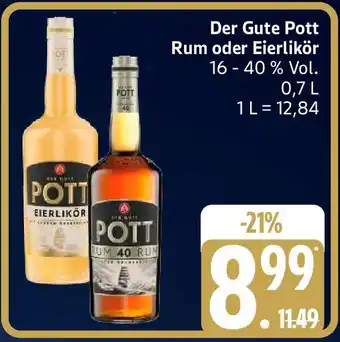 Edeka Der Gute Pott Rum oder Eierlikör Angebot