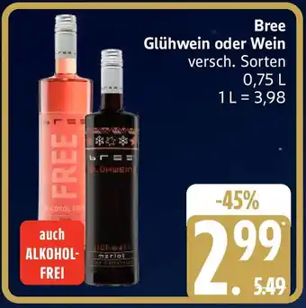Edeka Bree Glühwein oder Wein Angebot