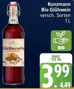Edeka Kunzmann Bio Glühwein Angebot
