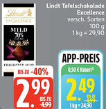 Edeka Lindt Tafelschokolade Excellence Angebot
