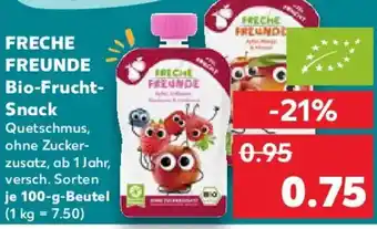 Kaufland FRECHE FREUNDE Bio-Frucht- Snack Angebot