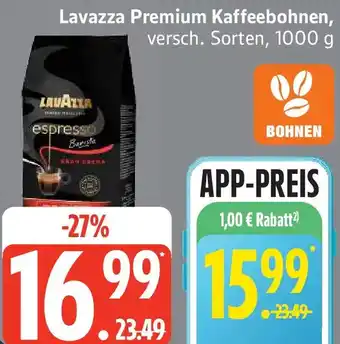 Edeka Lavazza Premium Kaffeebohnen Angebot