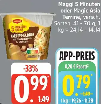 Edeka Maggi 5 Minuten oder Magic Asia Terrine Angebot