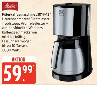 Edeka Melitta Filterkaffeemaschine „1017-12" Angebot