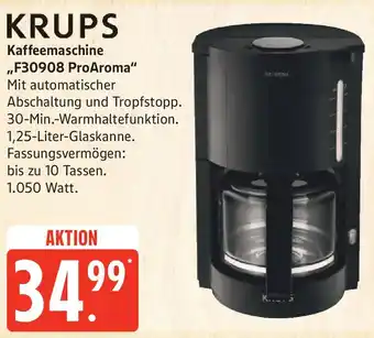Edeka KRUPS Kaffeemaschine ,,F30908 ProAroma" Angebot