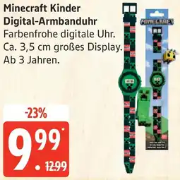 Edeka Minecraft Kinder Digital-Armbanduhr Angebot