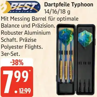 Edeka BEST Dartpfeile Typhoon Angebot