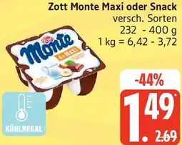 Edeka Zott Monte Maxi oder Snack Angebot