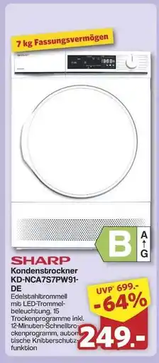 Famila Nord Ost SHARP Kondenstrockner KD-NCA7S7PW91-DE Angebot
