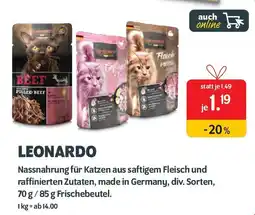 Das Futterhaus LEONARDO Nassnahrung für Katzen Angebot