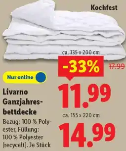 Lidl Livarno Ganzjahresbettdecke Angebot