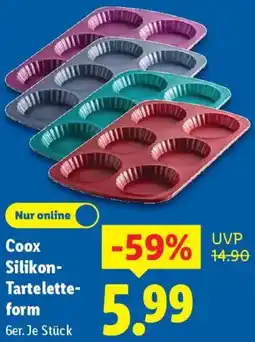 Lidl Coox Silikon Tarteletteform Angebot