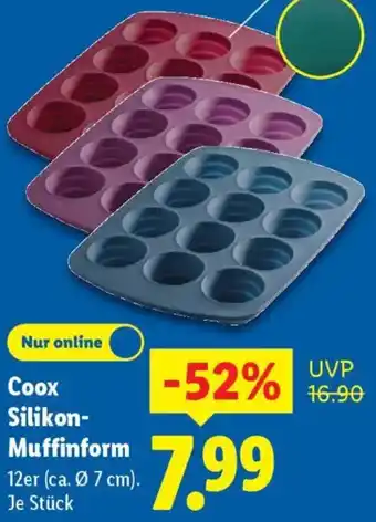 Lidl Coox Silikon Muffinform Angebot