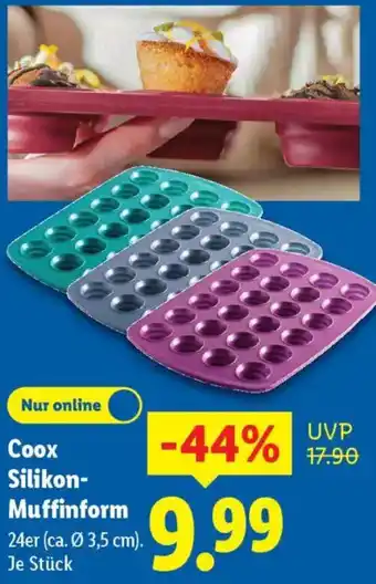 Lidl Coox Silikon Muffinform Angebot