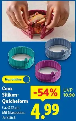 Lidl Coox Silikon Quicheform Angebot