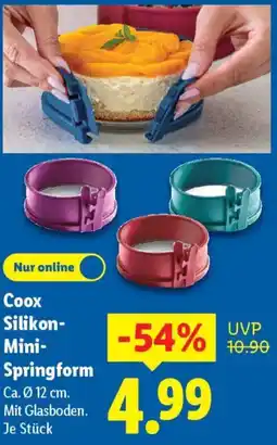 Lidl Coox Silikon Mini Springform Angebot
