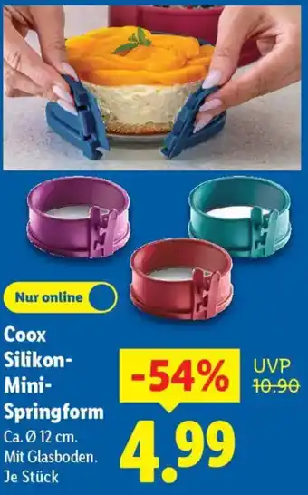 Lidl Coox Silikon Mini Springform Angebot