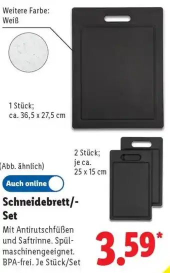 Lidl Schneidebrett/ Set Angebot
