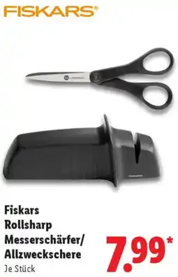 Lidl Fiskars Rollsharp Messerschärfer/ Allzweckschere Angebot