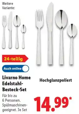 Lidl Livarno Home Edelstahl Besteck-Set Angebot