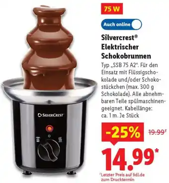 Lidl Silvercrest Elektrischer Schokobrunnen Angebot