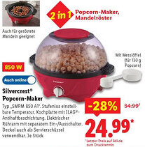Lidl Silvercrest Popcorn-Maker Angebot
