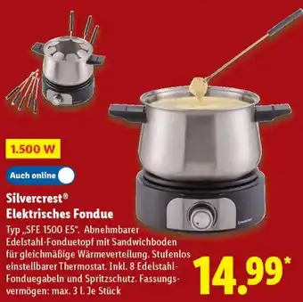 Lidl Silvercrest Elektrisches Fondue Angebot