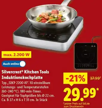 Lidl Silvercrest Kitchen Tools Induktionskochplatte Angebot