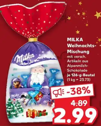 Kaufland MILKA Weihnachts Mischung Angebot
