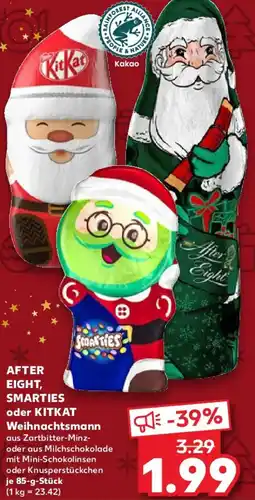 Kaufland AFTER EIGHT, SMARTIES oder KITKAT Weihnachtsmann Angebot