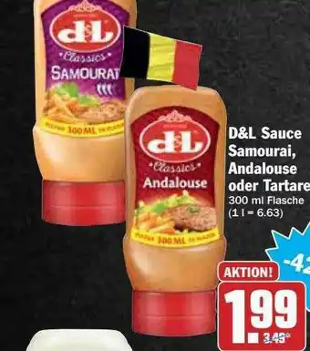 Hit D&l Sauce Samourai, Andalouse Oder Tartare Angebot