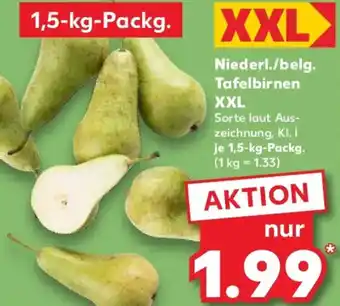 Kaufland Niederl./belg. Tafelbirnen XXL Angebot