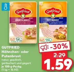 Kaufland GUTFRIED Hähnchen- oder Putenbrust Angebot