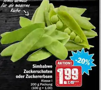 Hit Simbabwe Zuckerschoten Oder Zuckererbsen Angebot