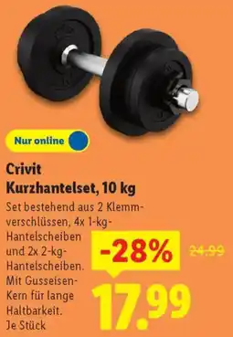 Lidl Crivit Kurzhantelset, 10 kg Angebot