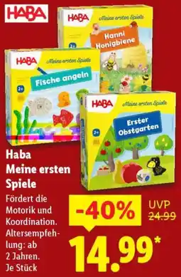 Lidl Haba Meine ersten Spiele Angebot