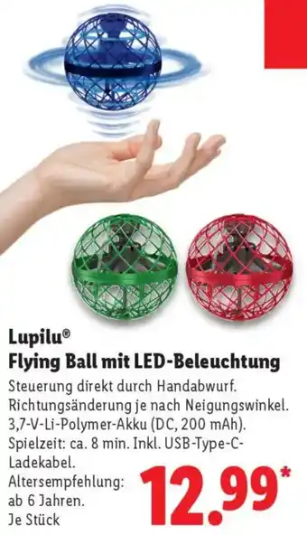 Lidl Lupilu Flying Ball mit LED-Beleuchtung Angebot