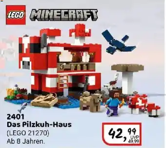 Idee+Spiel LEGO MINECRAFT 2401 Das Pilzkuh-Haus Angebot
