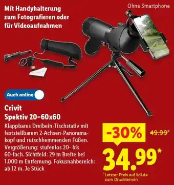 Lidl Crivit Spektiv 20-60x60 Angebot