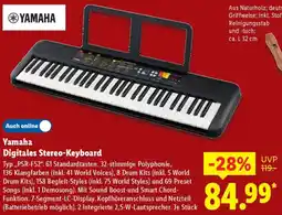 Lidl Yamaha Digitales Stereo-Keyboard Angebot