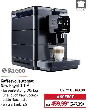 METRO Saeco Kaffeevollautomat New Royal OTC Angebot