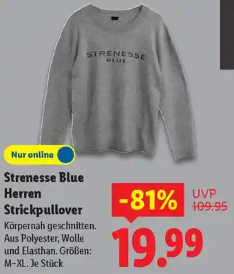 Lidl Strenesse Blue Herren Strickpullover Angebot