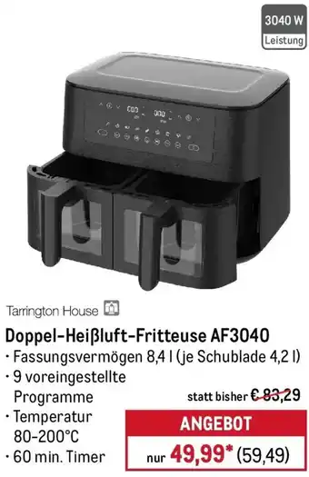 METRO Tarrington House Doppel-Heißluft-Fritteuse AF3040 Angebot